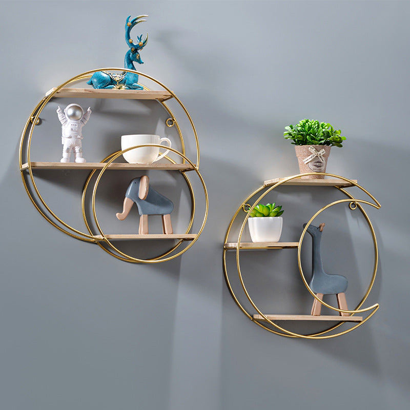 Restaurant Wall Decor Living Room Wall Storage Wall-mounted Shelving — view 3