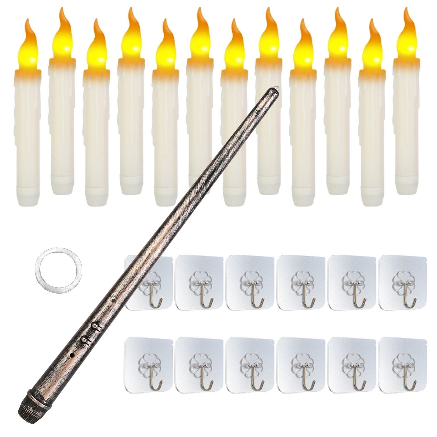 12-Piece Flameless Floating Candle Set — Restaurant Table — view 7