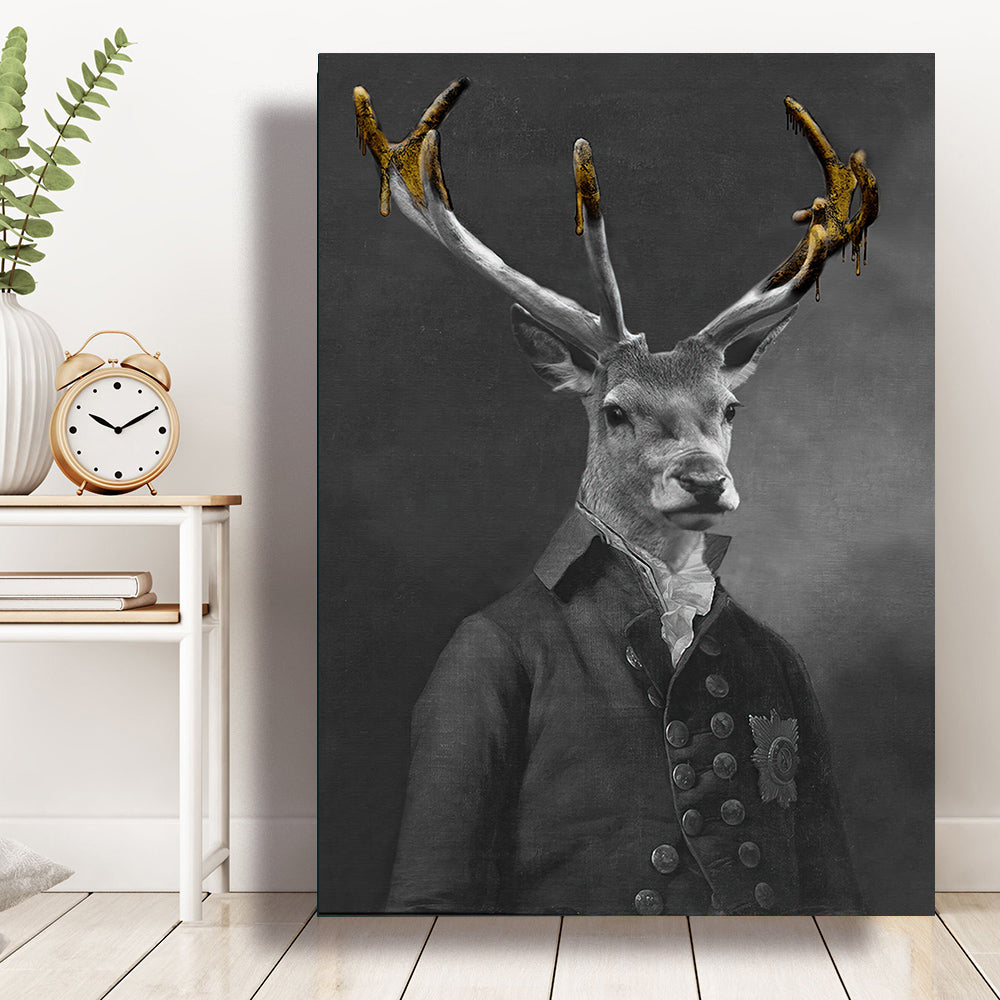 Living Room Decor Wall Decor Black Wildlife Canvas Poster Print — view 13