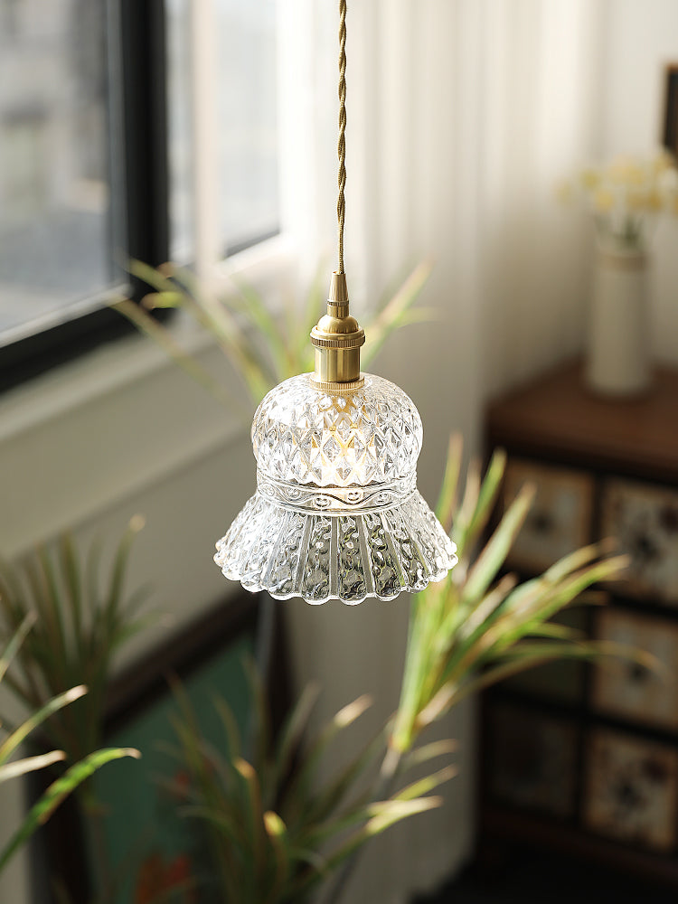 Japanese Copper & Glass Pendant Light for Restaurants — view 4