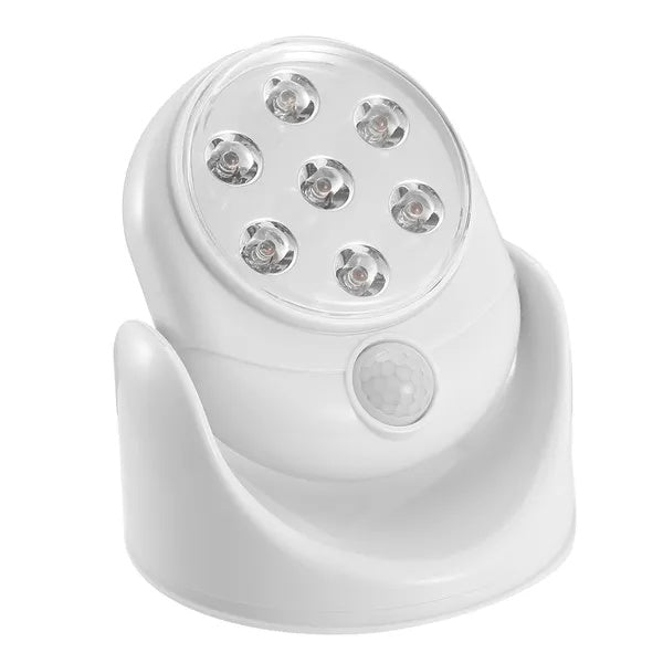 White Wireless Motion-Sensor Spotlight — Restaurant Corridor & Host Stand — view 6