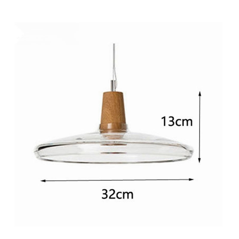 Smoked Glass & Wood Pendant Light for Restaurants and Bars — view 12