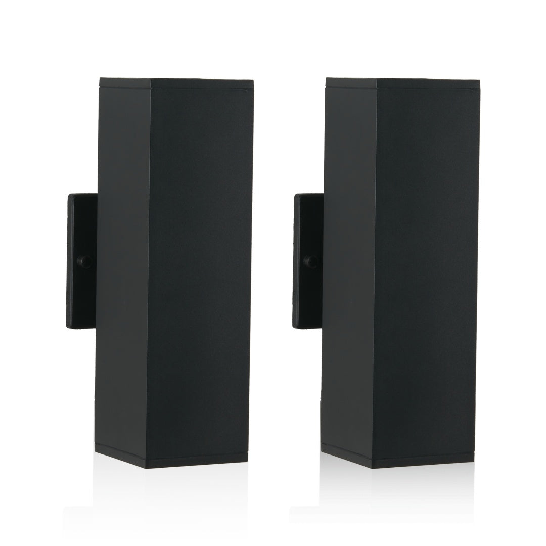 2-Pack Black Up and Down Weatherproof Wall Sconces for Restaurant Patios — view 11