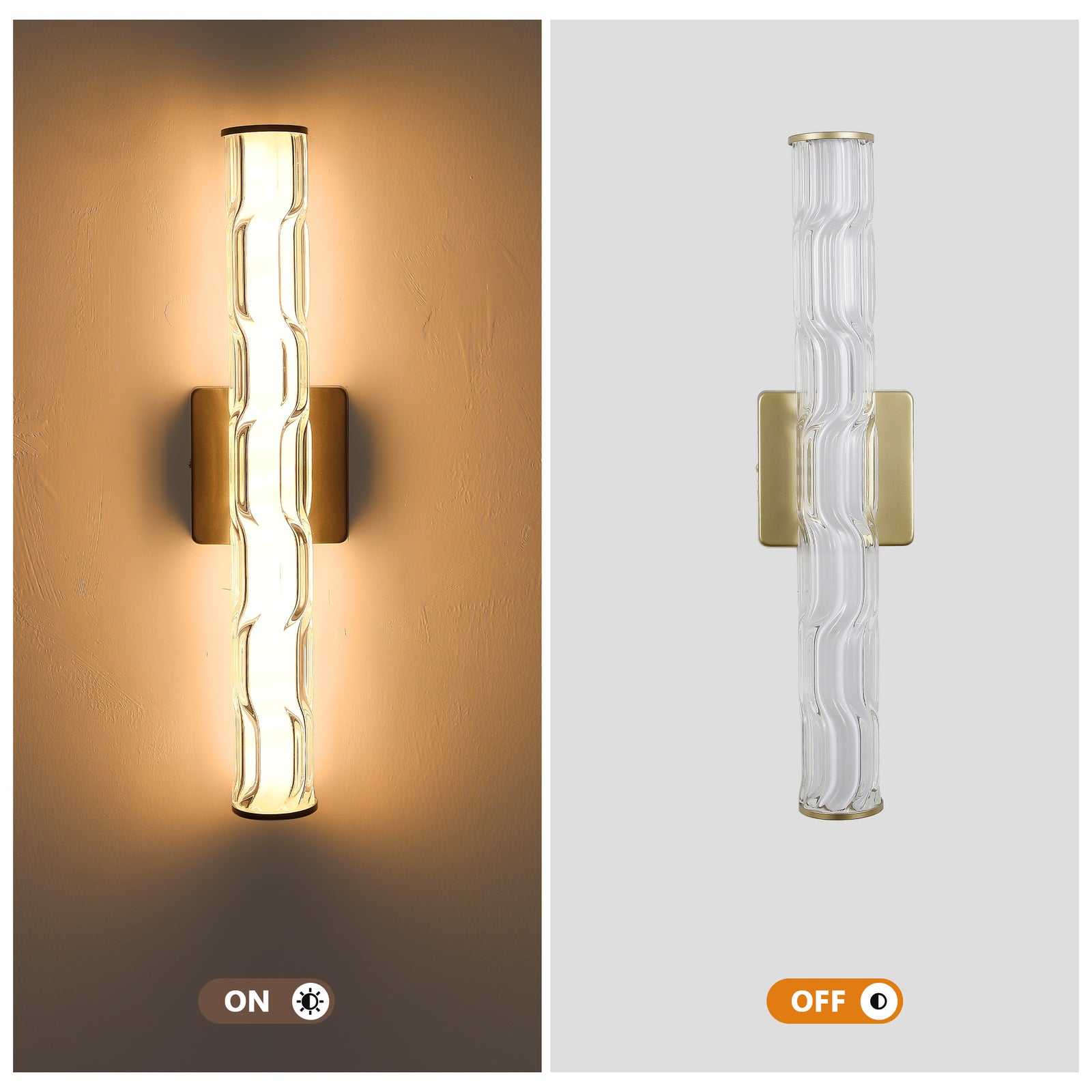 Gold K9 Crystal Wall Sconces (2-Pack) — Restaurant Bar — view 4