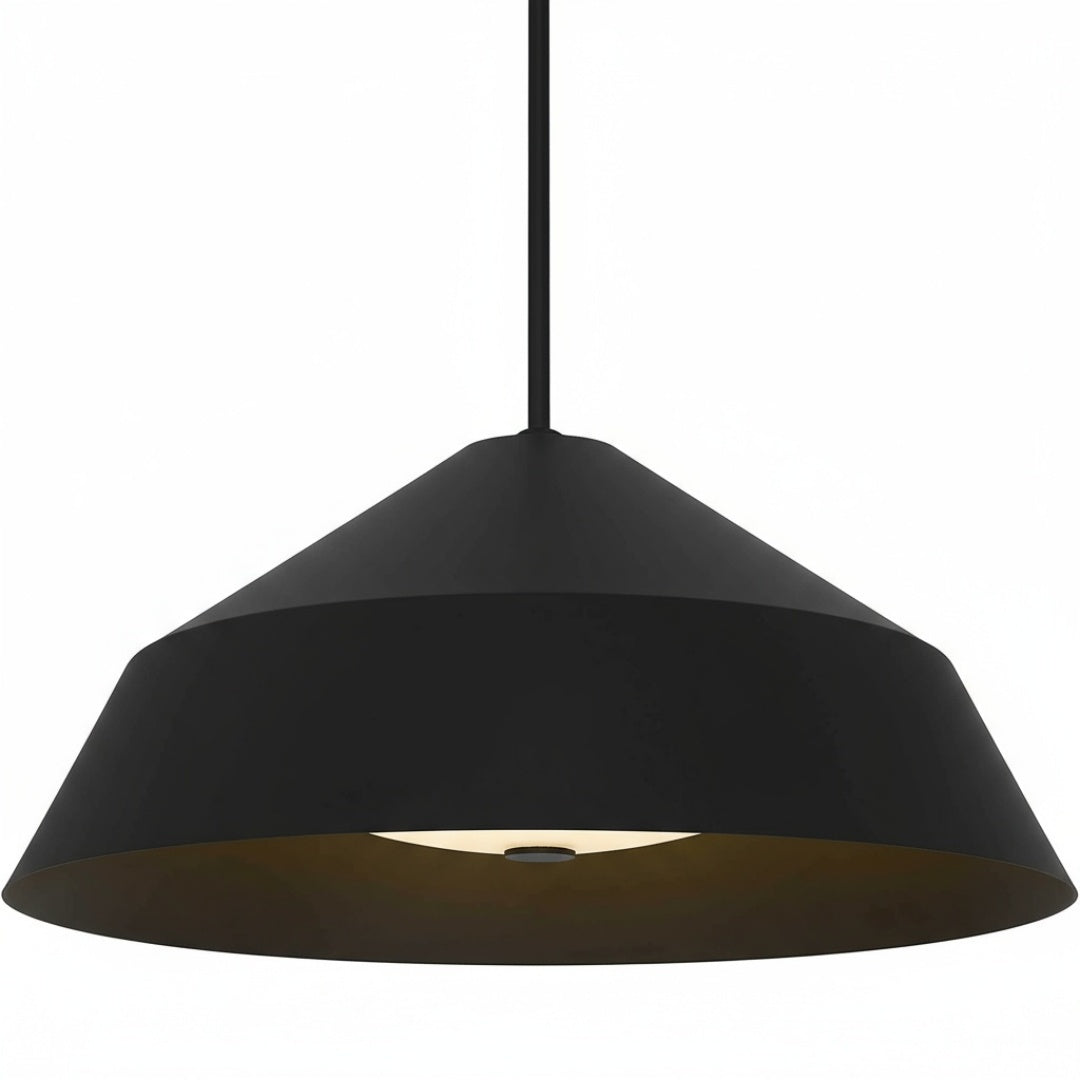 22-Inch Black Integrated LED Pendant for Restaurant Dining Areas — view 10