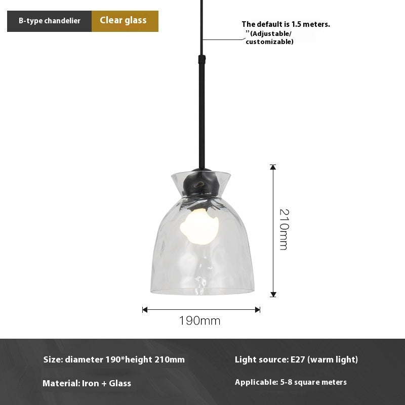 Nordic Restaurant Minimalist Small Pendant Light — view 3