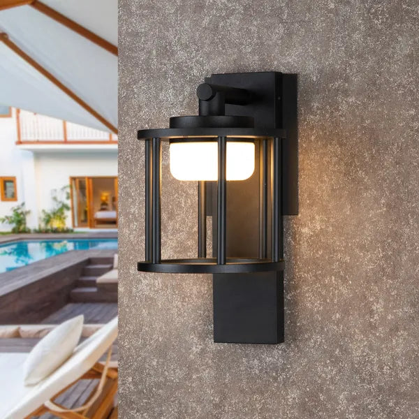 Modern Waterproof Replaceable-Bulb Wall Sconce for Restaurant Patios and Garden Entrances — view 3