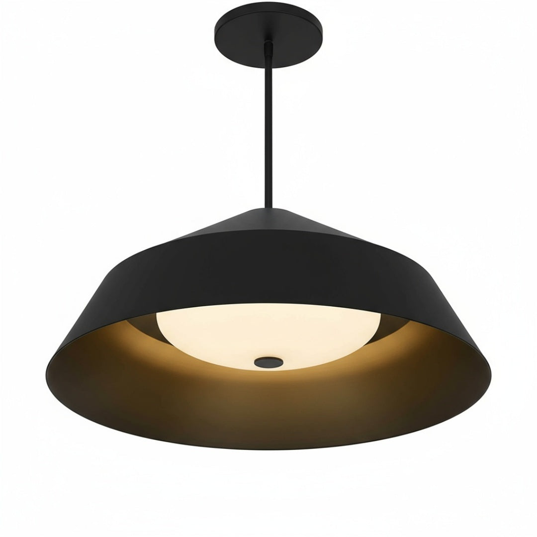 22-Inch Black Integrated LED Pendant for Restaurant Dining Areas — view 9