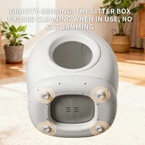 78-Liter Smart Self-Cleaning Litter Station for Cat Cafés, Multi-Cat Adoption Rooms, and Staff-Managed Hygiene Zones — view 7