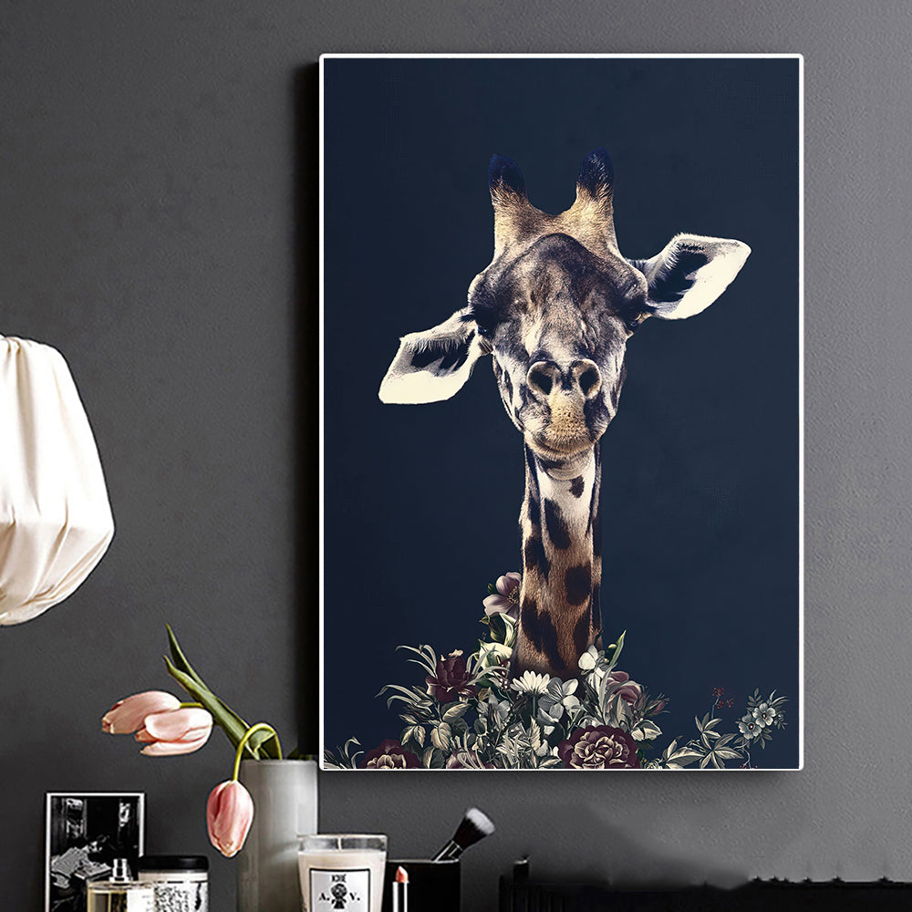 Living Room Decor Wall Decor Black Wildlife Canvas Poster Print — view 9