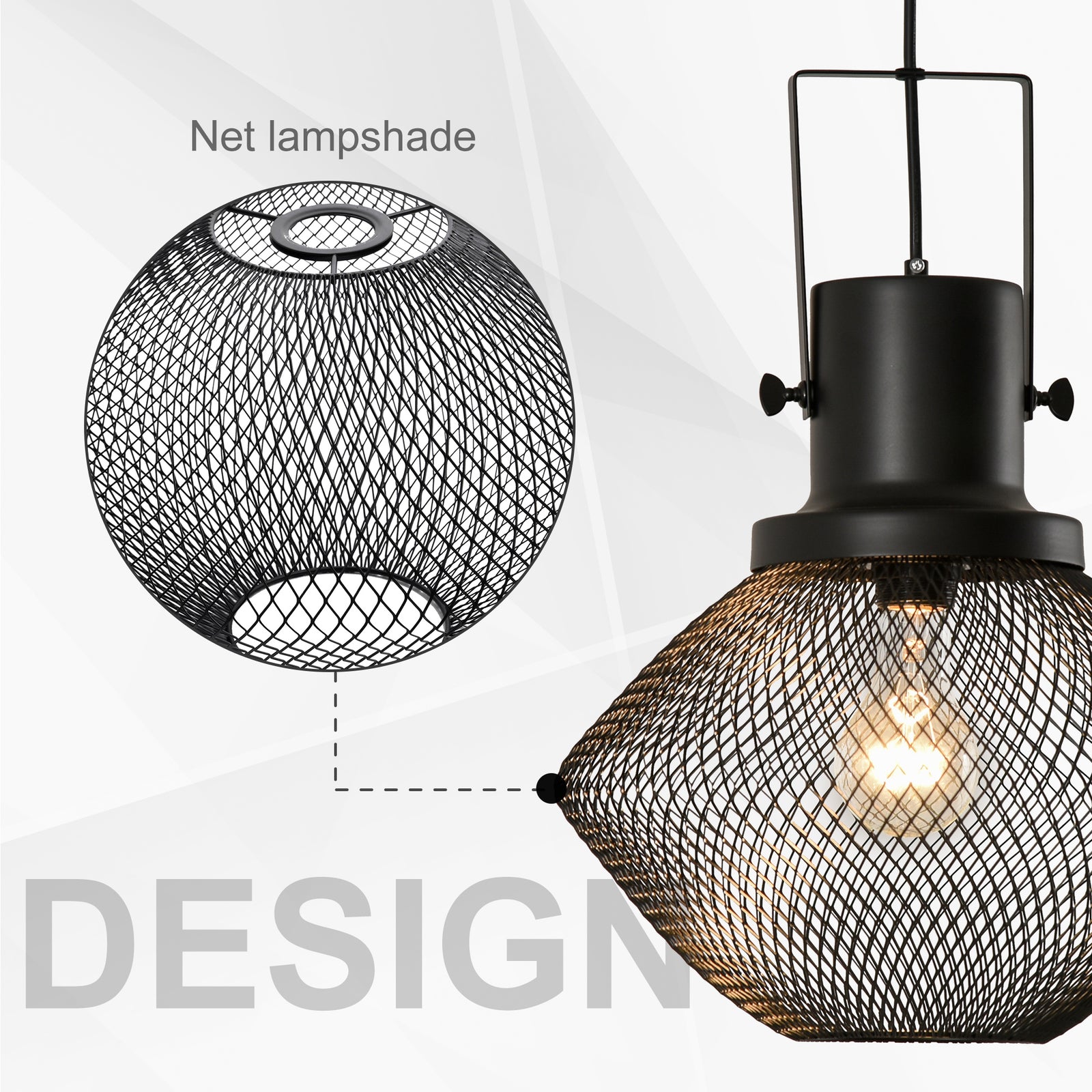 Black Industrial Chain Pendant — Restaurant Bar — view 5