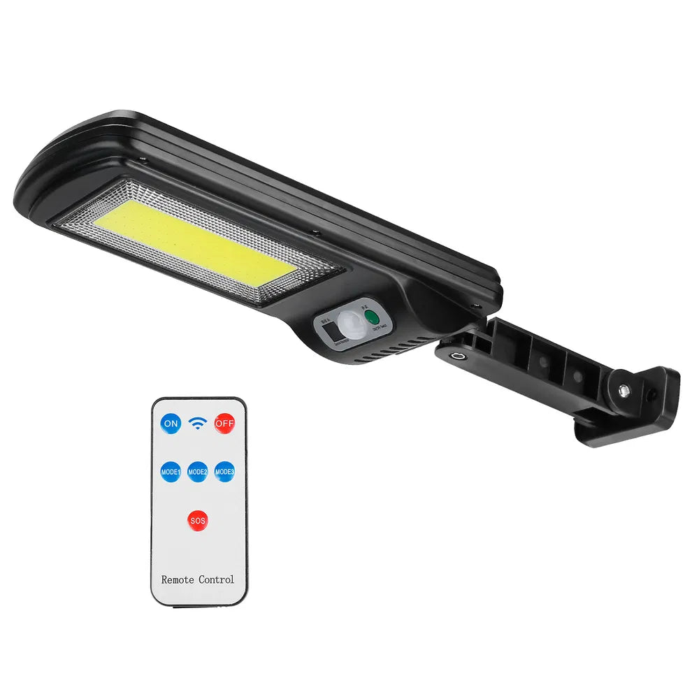 Solar 100-LED Motion Sensor Wall Light for Restaurant Patios and Walkways — view 6