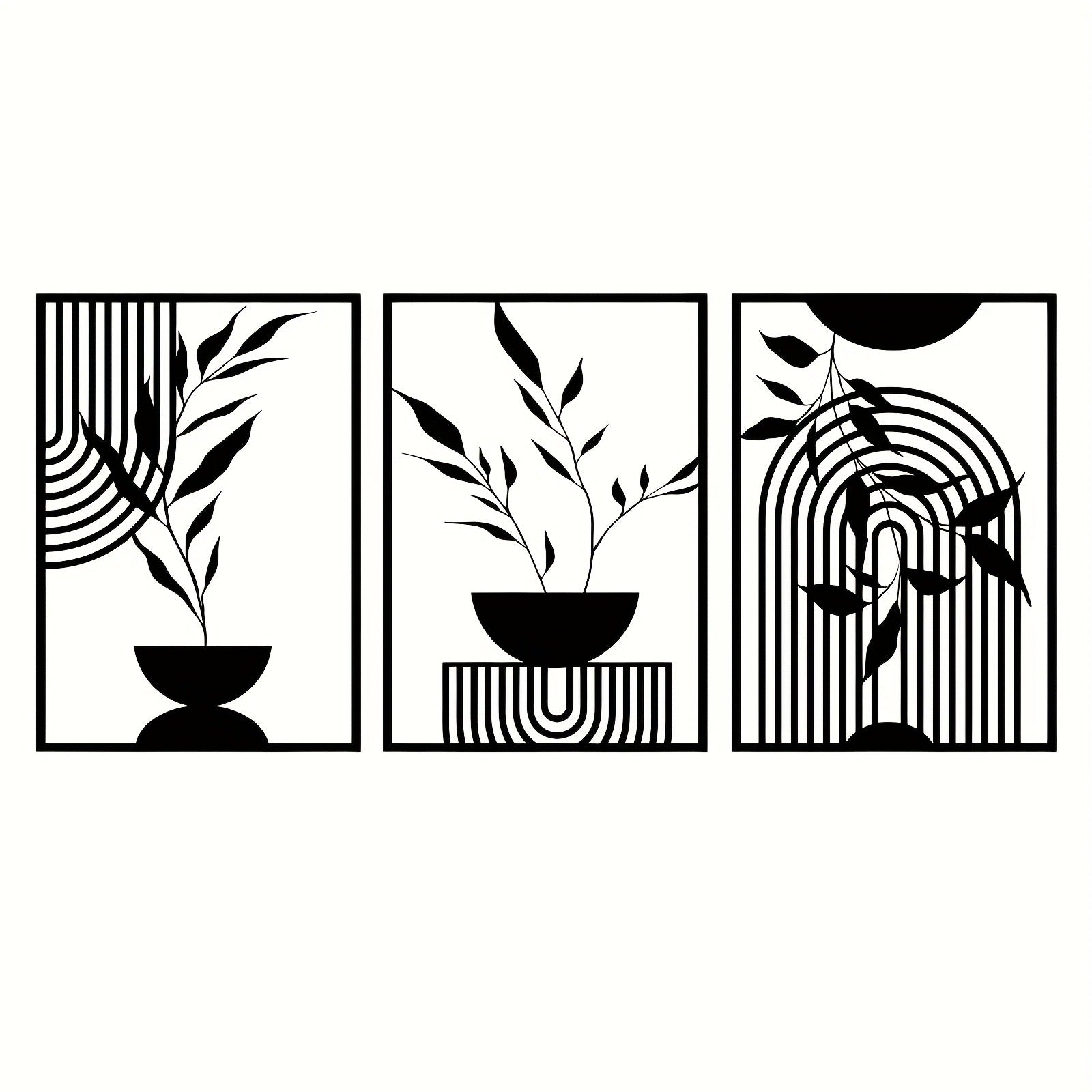 Minimalist Abstract Art Metal Wall Decor — view 5