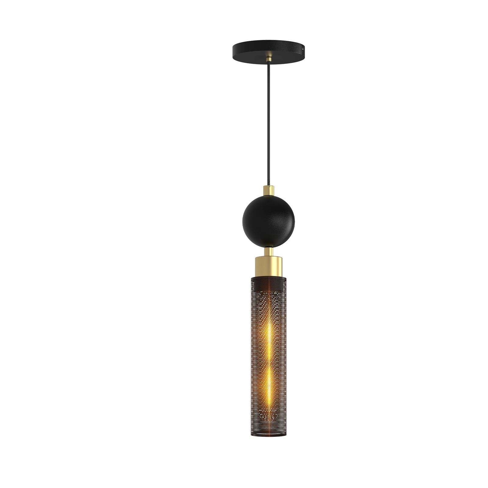 Modern Black Wrought Iron Pendant for Restaurant Kitchen Islands — view 6