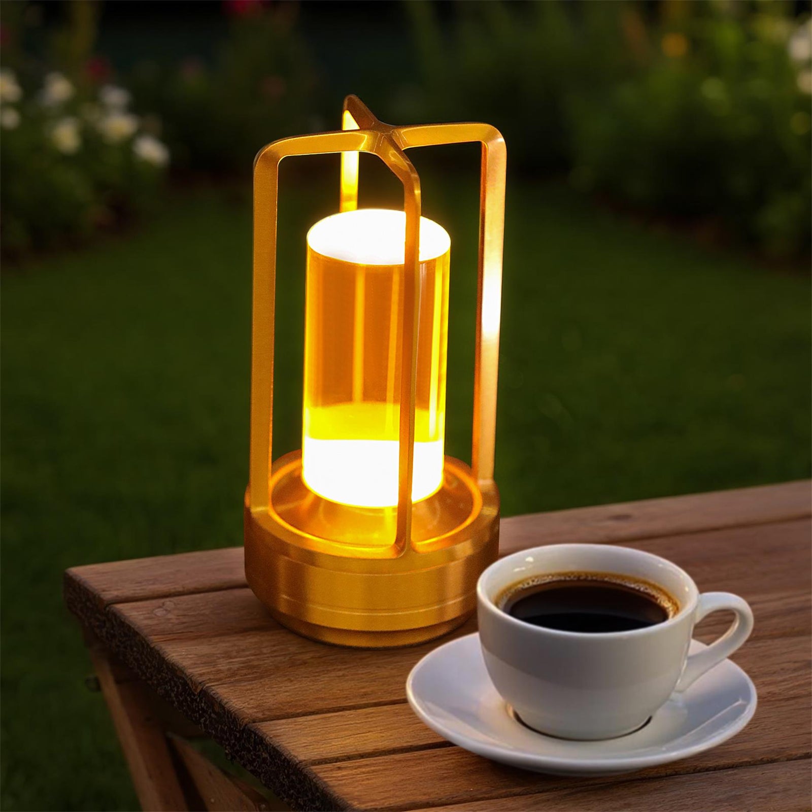 Portable Touch-Control Restaurant Table Lamps — 3-Color Dimming (1 or 2 Pack) — view 4