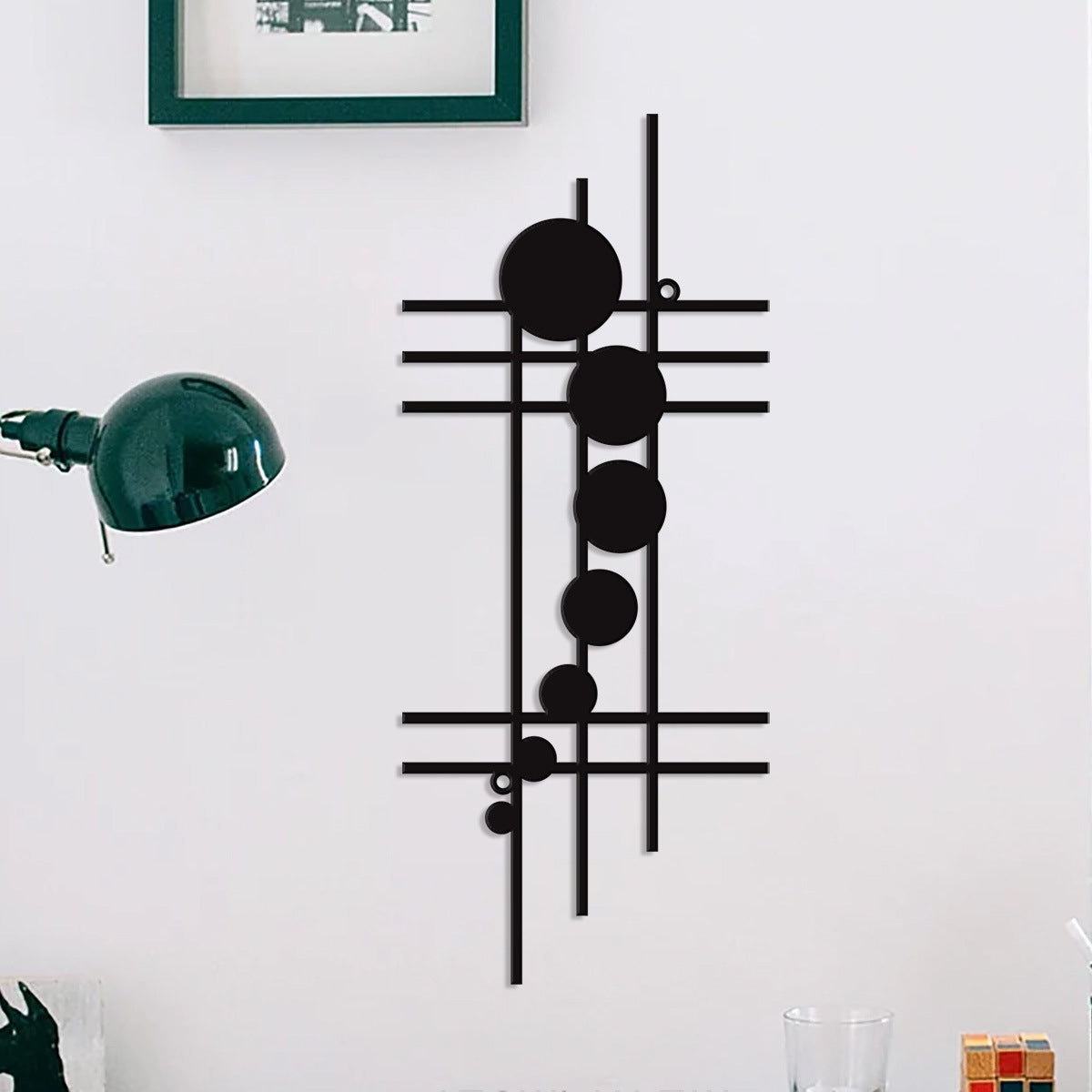 Artistic Modern Geometric Metal Wall Decor — view 2