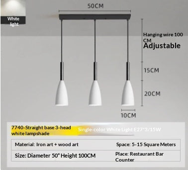 Restaurant Pendant Light, Nordic Modern Minimalist Dining Room Pendant Light — view 8