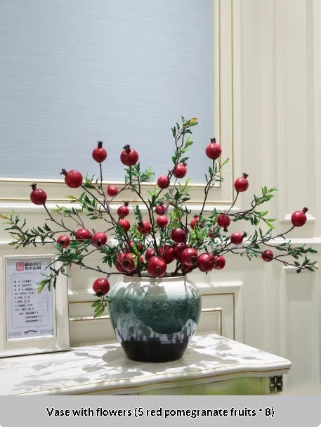 Holly Vase Ornament Artificial Flowers For Floral Arrangements Decor Item — view 5