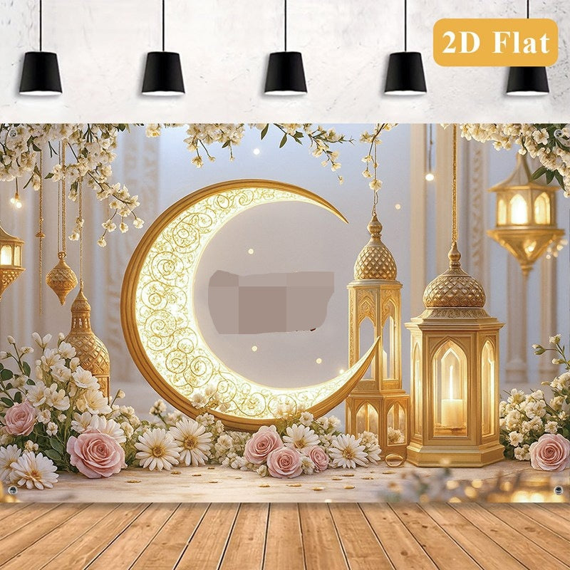 Moon Backdrop Hanging Decor For Wall Decoration — view 2