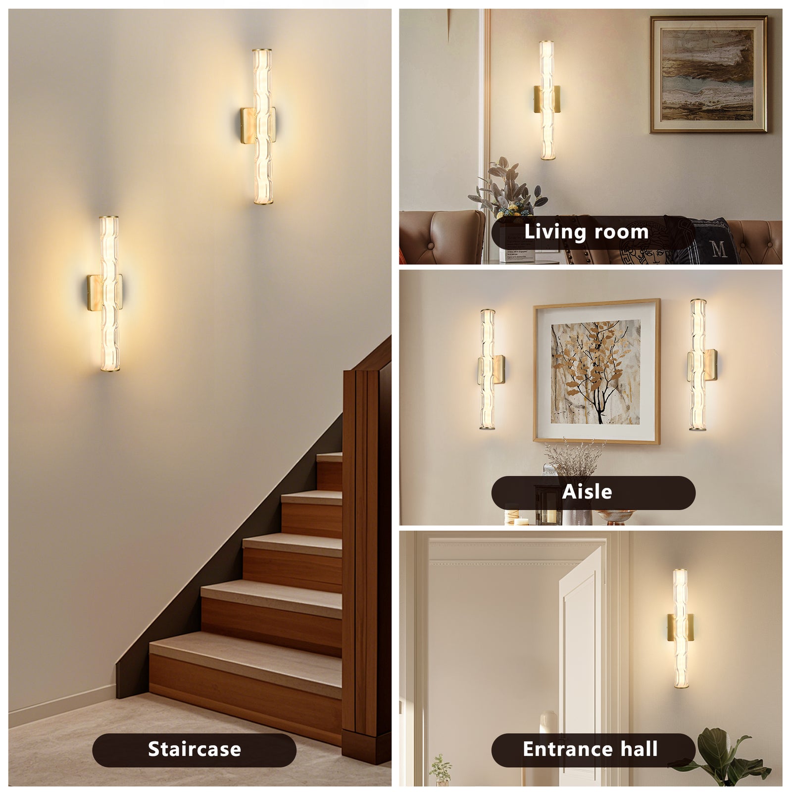 Gold K9 Crystal Wall Sconces (2-Pack) — Restaurant Bar — view 10
