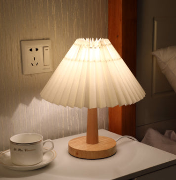 USB Pleated Table Lamp for Restaurant Tables — view 3