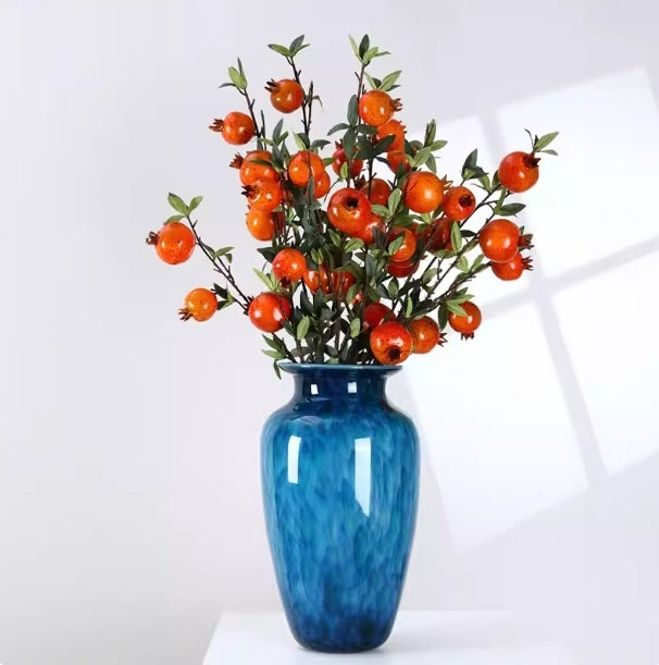 Vintage Enamel Glass Restaurant Vase