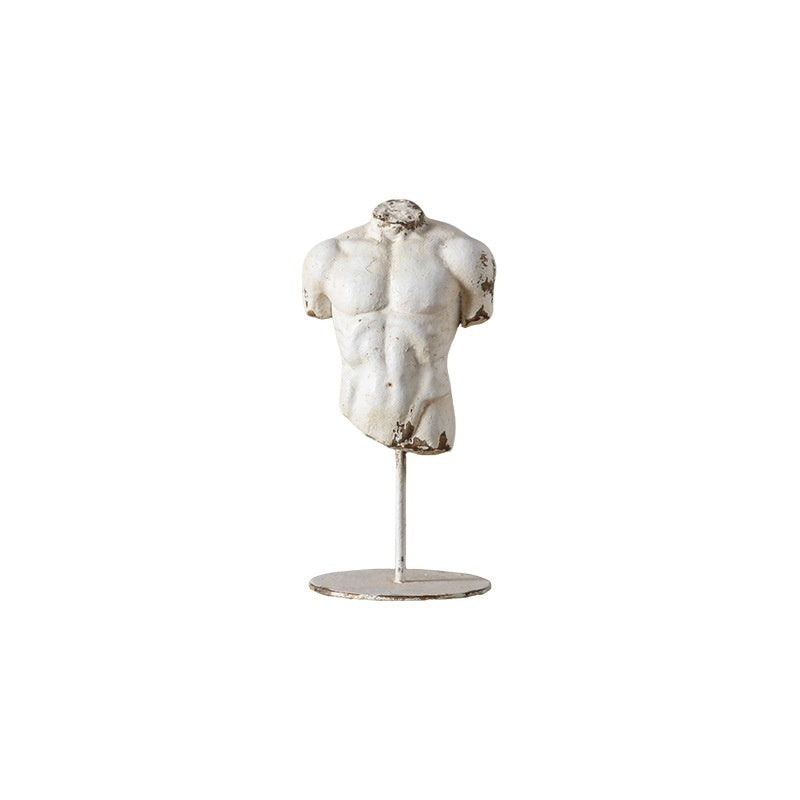 Creative Half-body Sculpture Ornament Desktop ABS Themed Plaster Figurine Home Decor — view 5