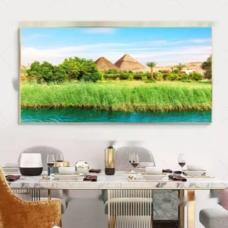 Living Room Decorative Painting Solid Wood Frameless — view 3