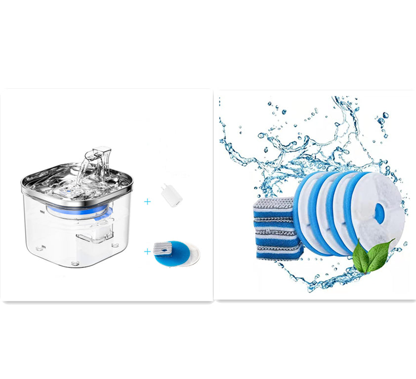 Stainless-Steel Continuous-Flow Water Fountain for Cat Cafés, Adoption Lounges, and Multi-Cat Hospitality Spaces — view 7