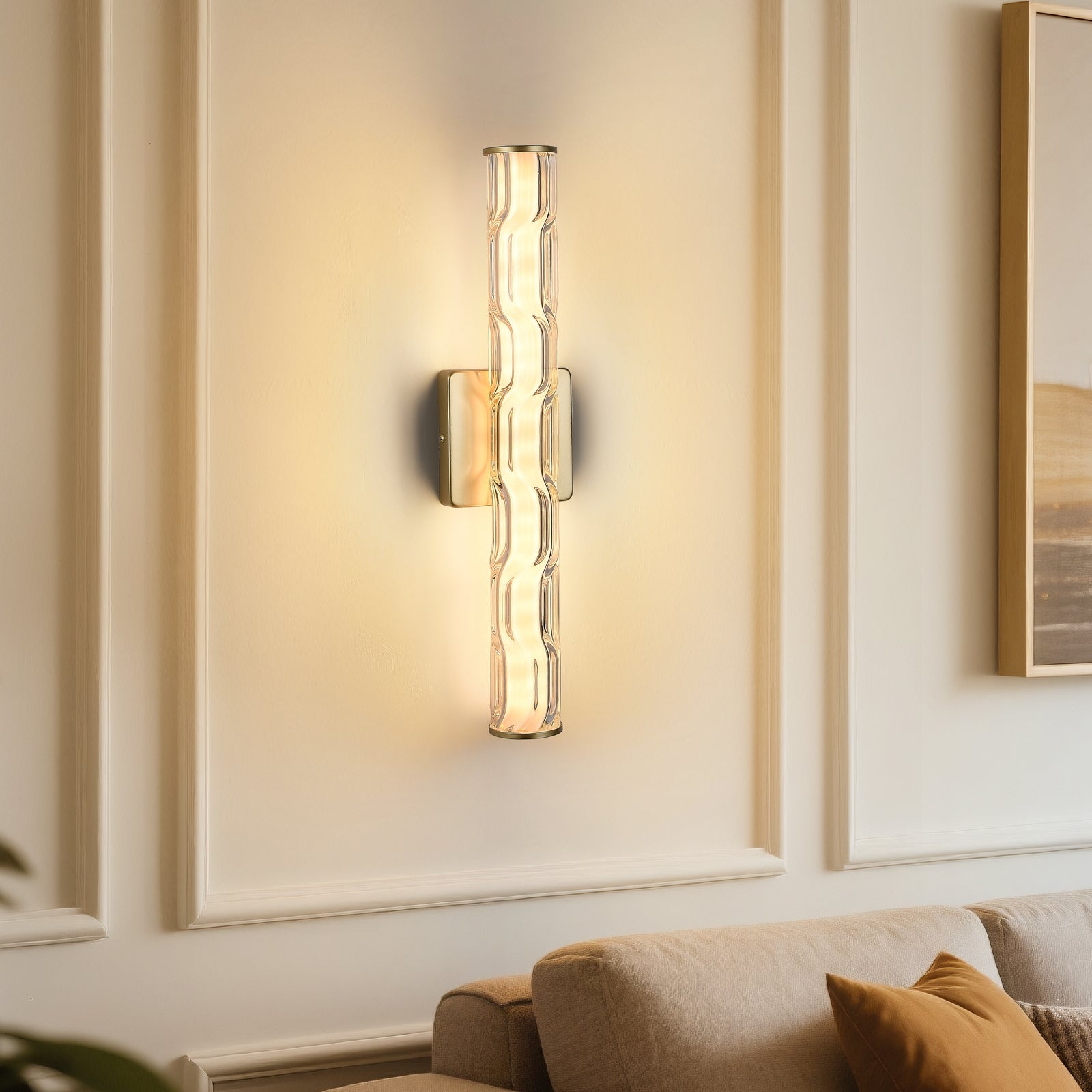 Gold K9 Crystal Wall Sconces (2-Pack) — Restaurant Bar — view 6