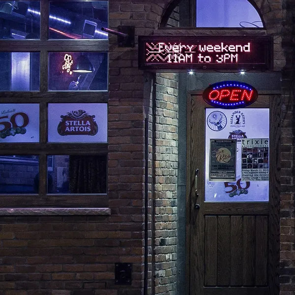 Ultra-Bright LED Neon Open Sign for Restaurant Storefronts and Bars — view 2