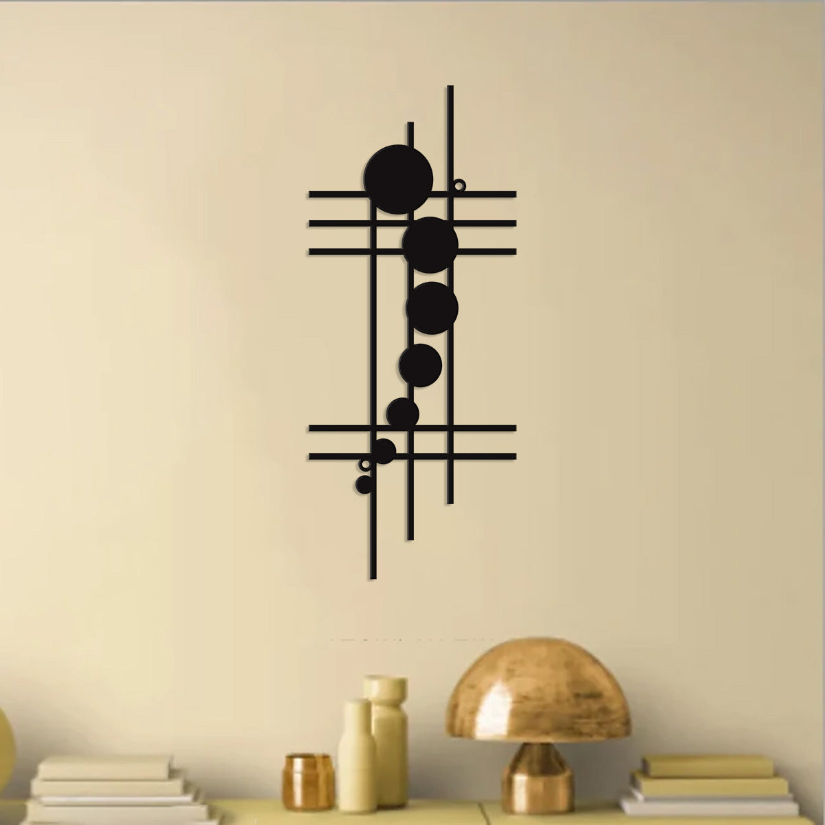 Artistic Modern Geometric Metal Wall Decor — view 1