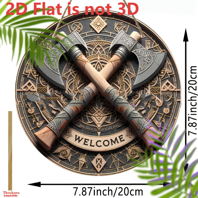 American Retro 2D Flat-Print Wooden Wall Guesthouse Wall Art Restaurant Home Hanging Decor — view 4