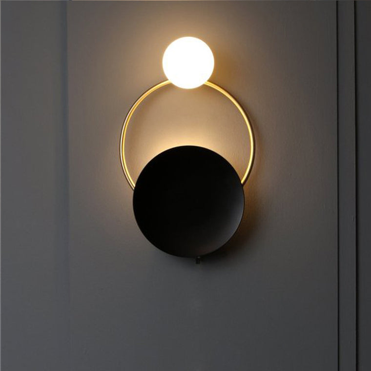 Post-Modern Ring Wall Lamp for Restaurant Feature Walls