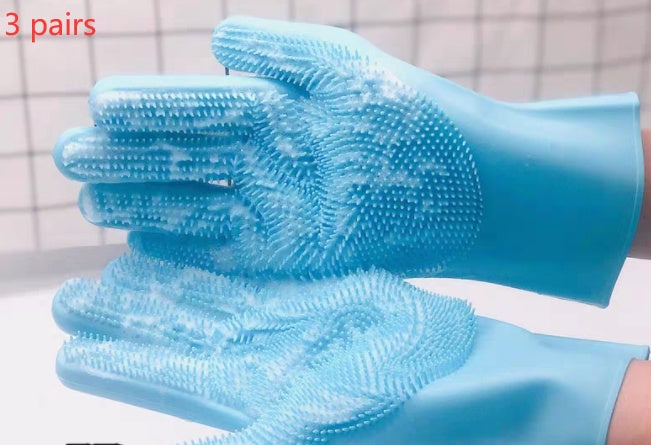 Flexible Silicone Deshedding Glove for Cat Café Grooming Stations, Foster Rooms, and Daily Coat Care — view 8