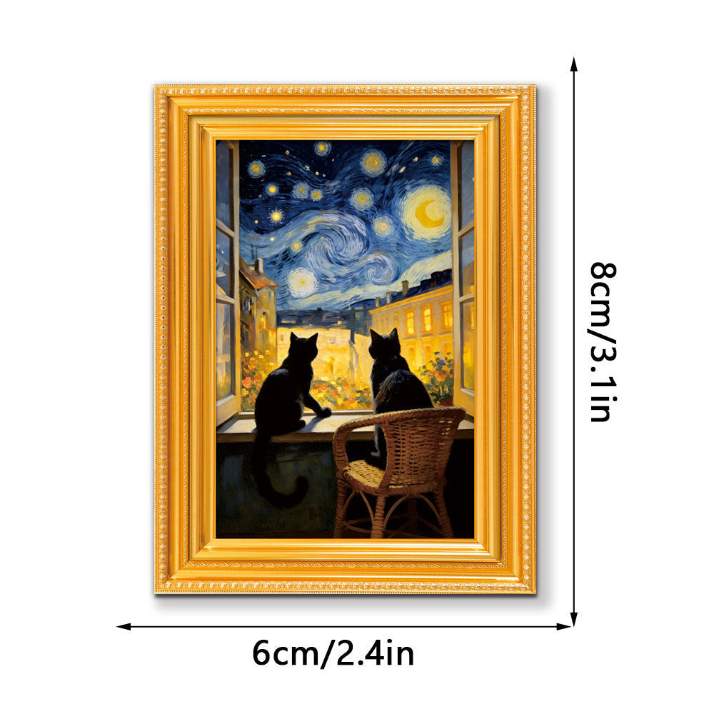 3D Wooden Photo Frame Fridge Magnet Home Decor — view 4