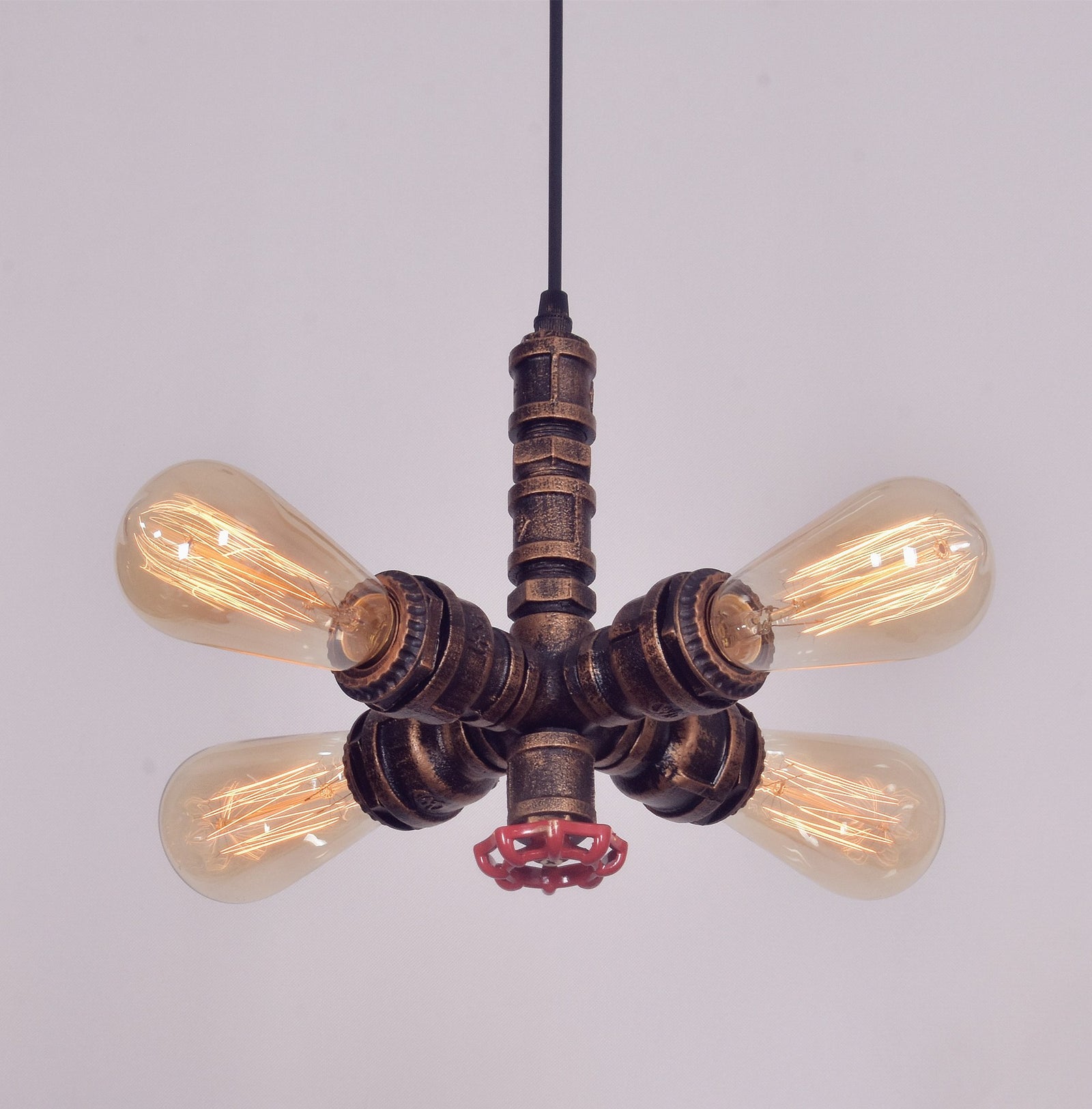 Retro Industrial Pipe Light for Restaurant Bars — view 1