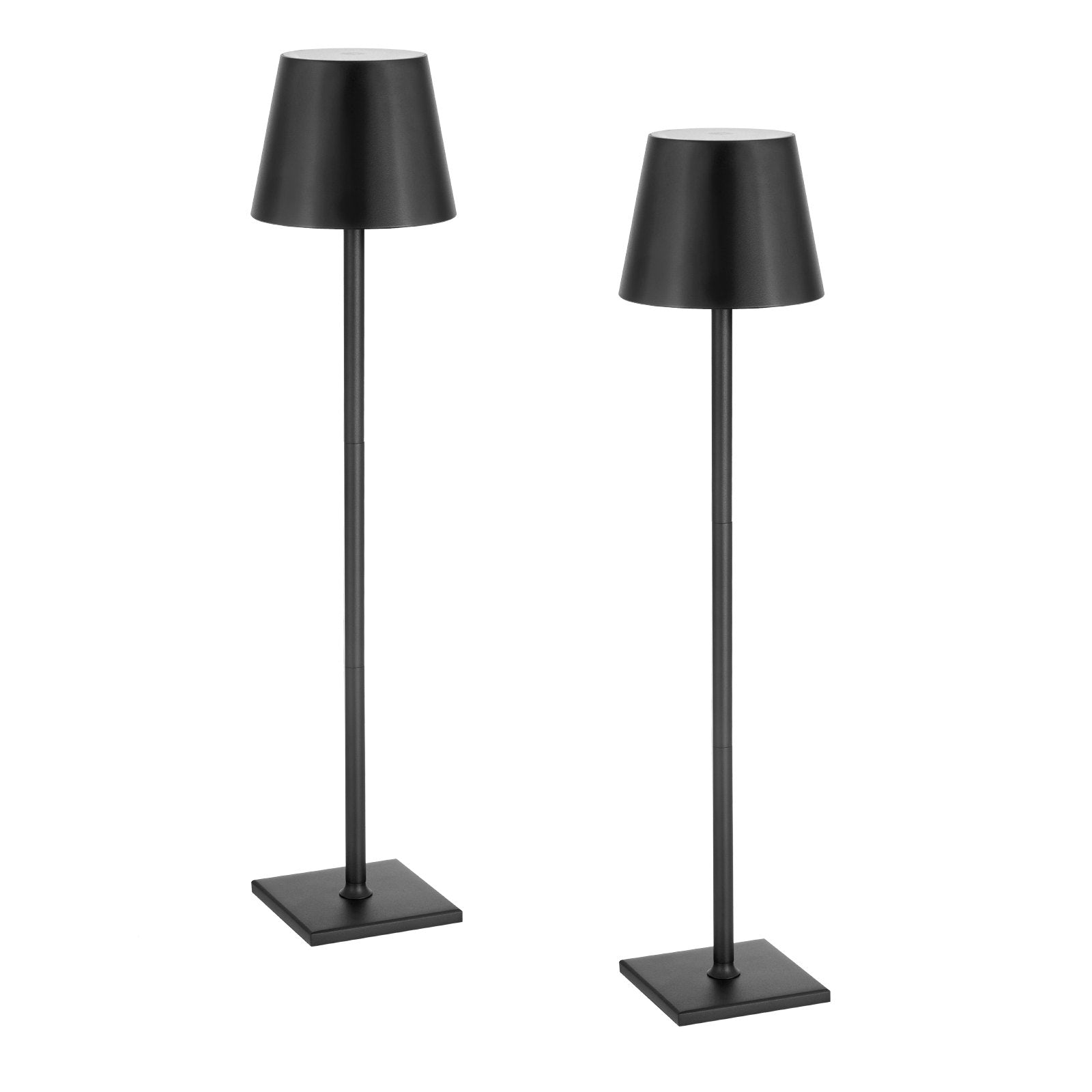 Two-Pack Cordless Restaurant Table Lamps — Black, 3-Level Dimming — view 1