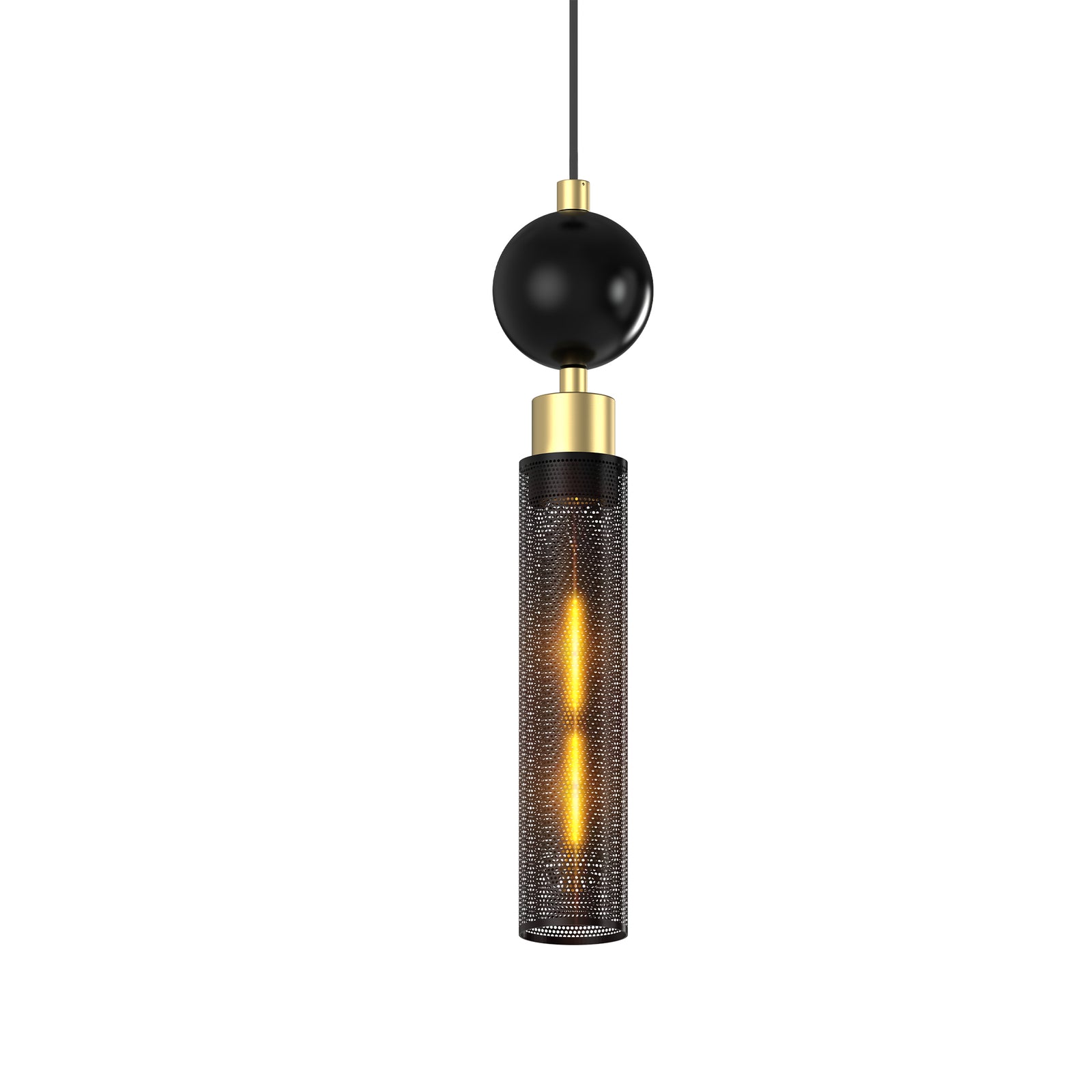 Modern Black Wrought Iron Pendant for Restaurant Kitchen Islands — view 7