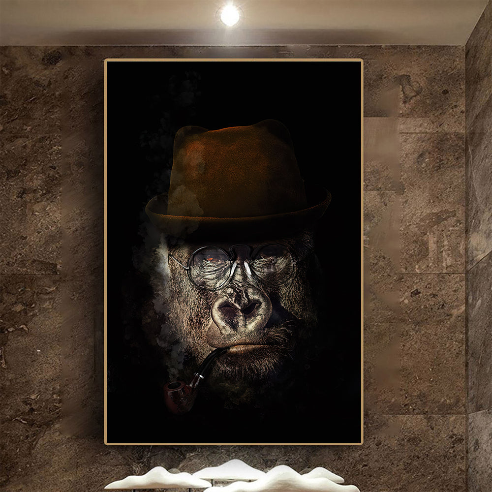 Living Room Decor Wall Decor Black Wildlife Canvas Poster Print — view 15