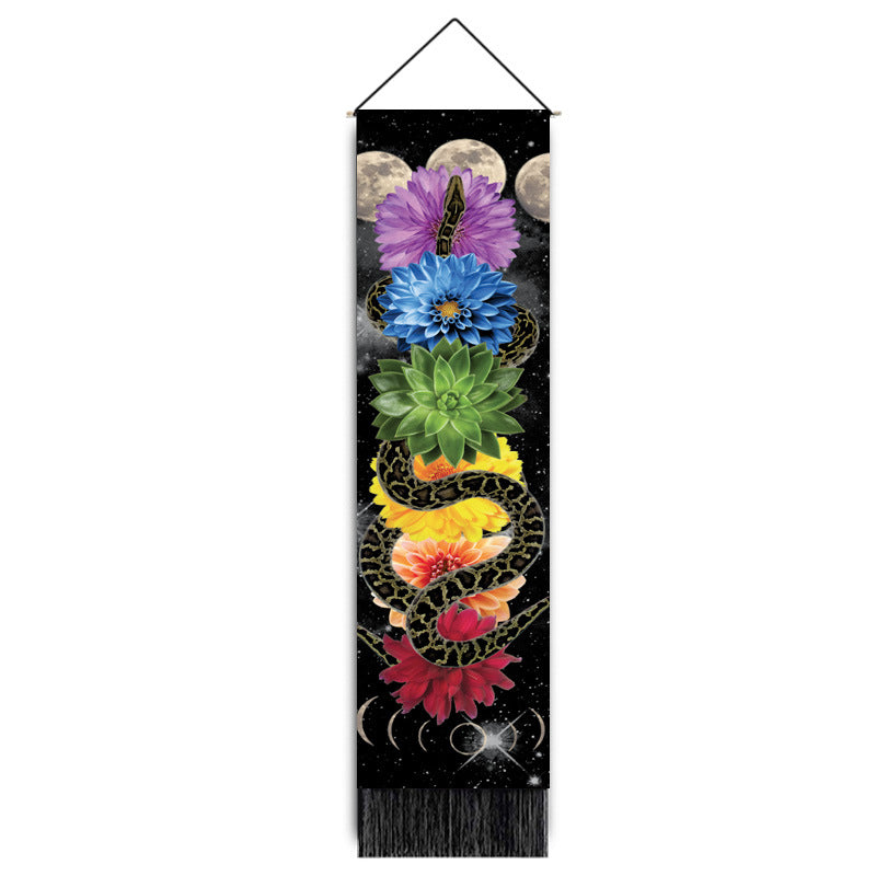 Decorative Hanging Paintings Printed Home Decor Wall Hangings Tassel Tapestries — view 9