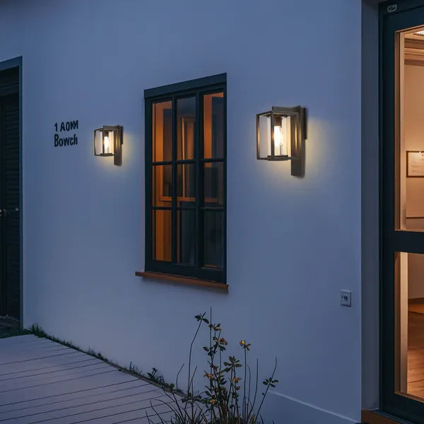 Dusk-to-Dawn Motion Sensor Aluminum Wall Lamp for Restaurant Entrances and Patios — view 2