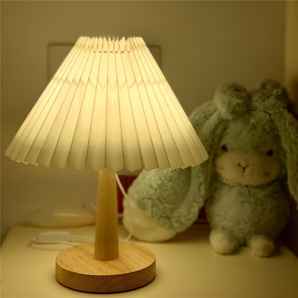 USB Pleated Table Lamp for Restaurant Tables — view 1