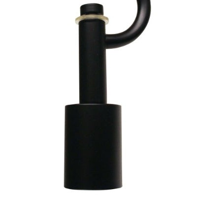 Satin Black 3-Light Pendant — Restaurant Bar — view 3