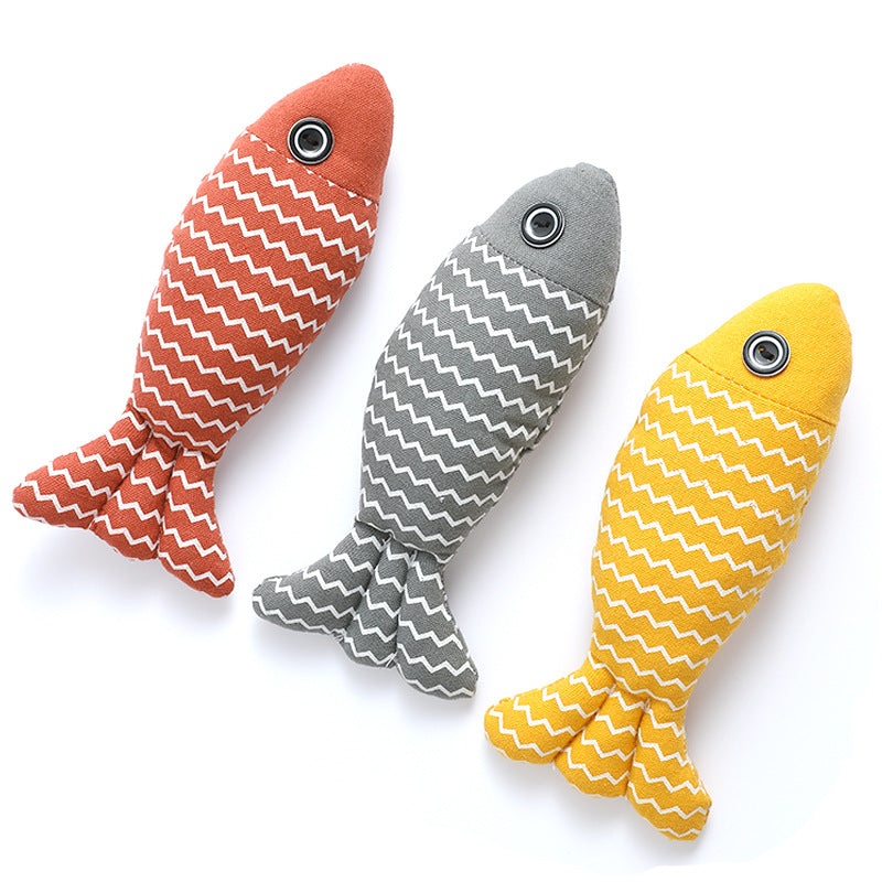 Three-Piece Catnip Fish Kicker Set for Cat Café Play Rotations, Adoption Lounges, and Enrichment Baskets — view 10