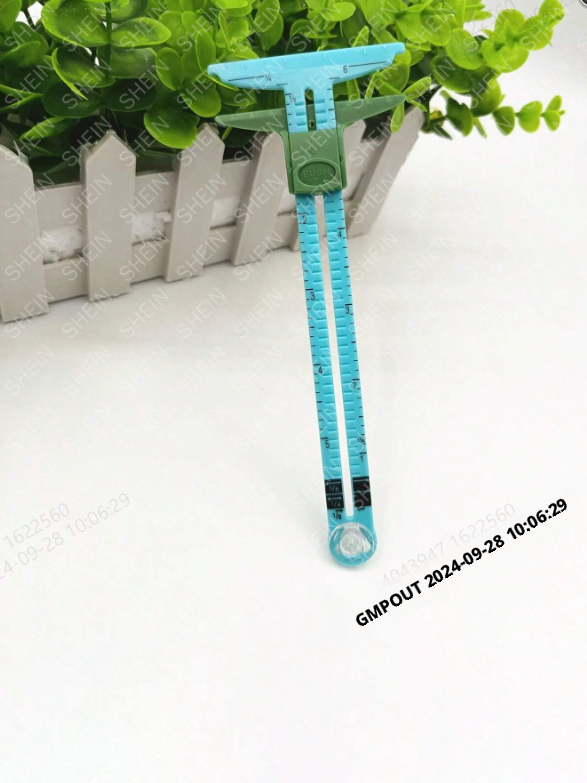 Plastic sewing ruler-blue-1 pack — view 1