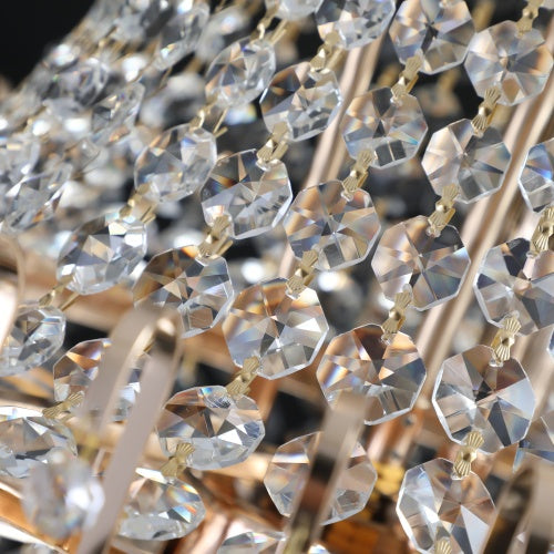 Large Gold Crystal Chandelier for Restaurant Dining Rooms and Hotel Lobbies — view 10