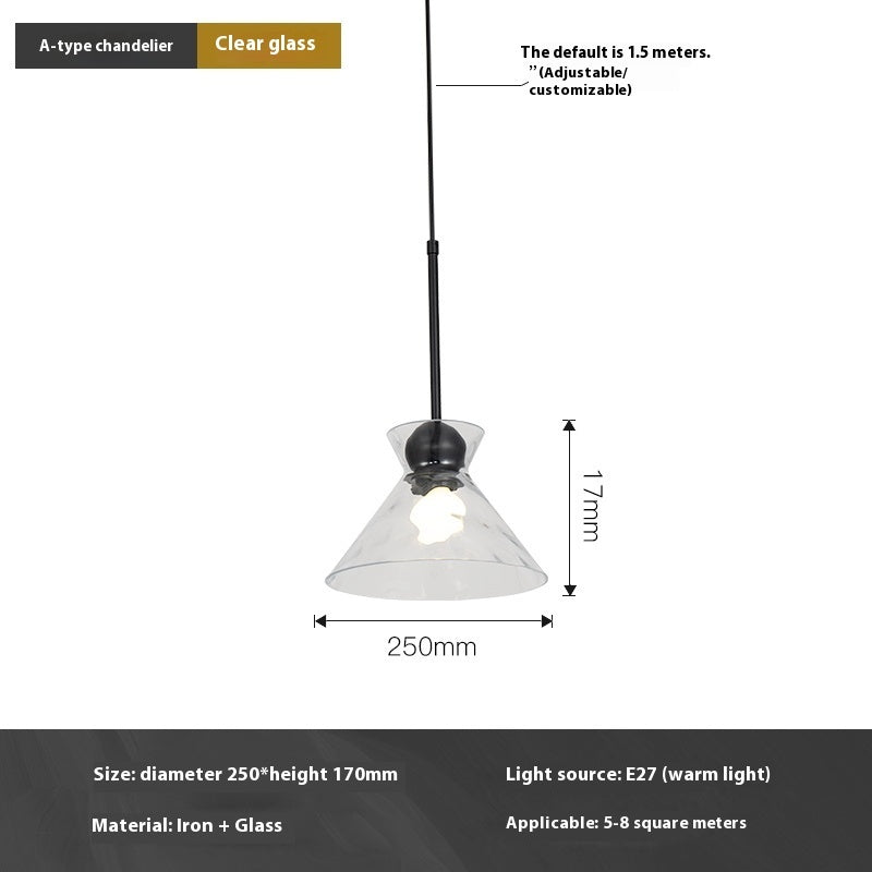 Nordic Restaurant Minimalist Small Pendant Light — view 2