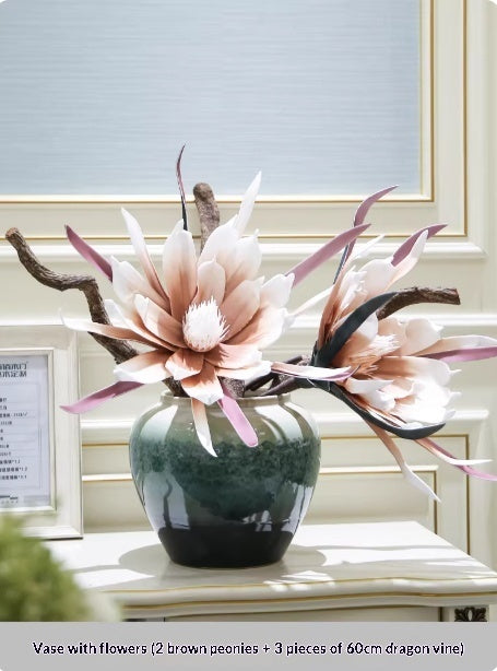 Holly Vase Ornament Artificial Flowers For Floral Arrangements Decor Item — view 12