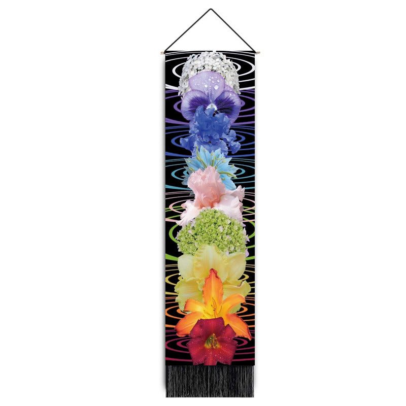 Decorative Hanging Paintings Printed Home Decor Wall Hangings Tassel Tapestries — view 8